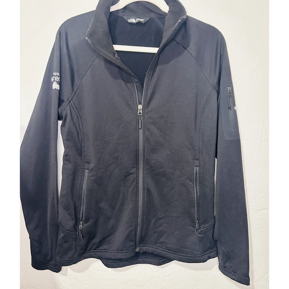 North face‎ Woman's large Jacket Patron Black Zip lone sleeve